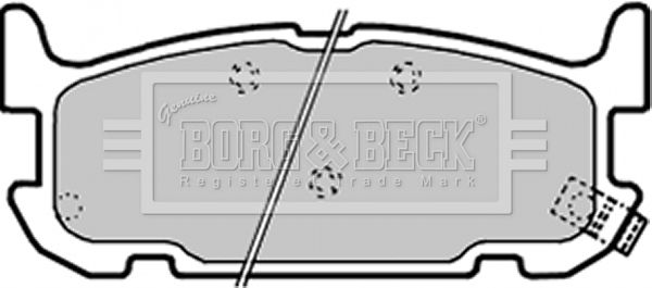 BORG & BECK Bremžu uzliku kompl., Disku bremzes BBP1936